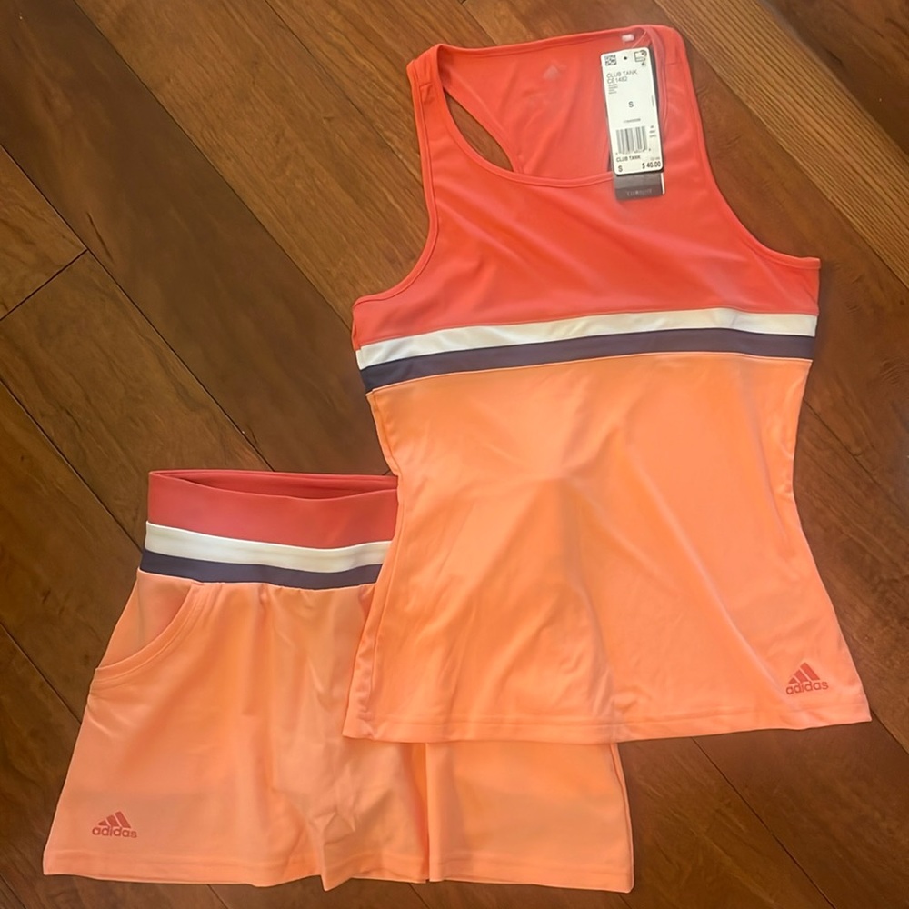 Adidas Woman Club Tank and Skort Size Small, BNWT